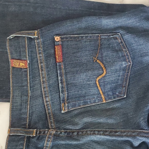 7 for all mankind bootcut dark wash jeans size 28 - Picture 5 of 6